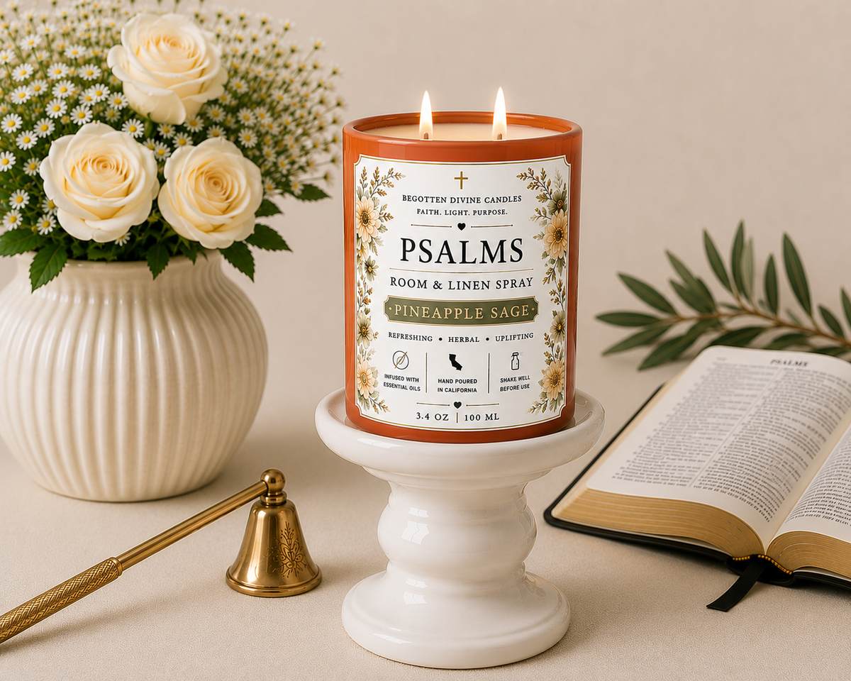 Psalms | Double Wick Soy Wax | 12 OZ Candle