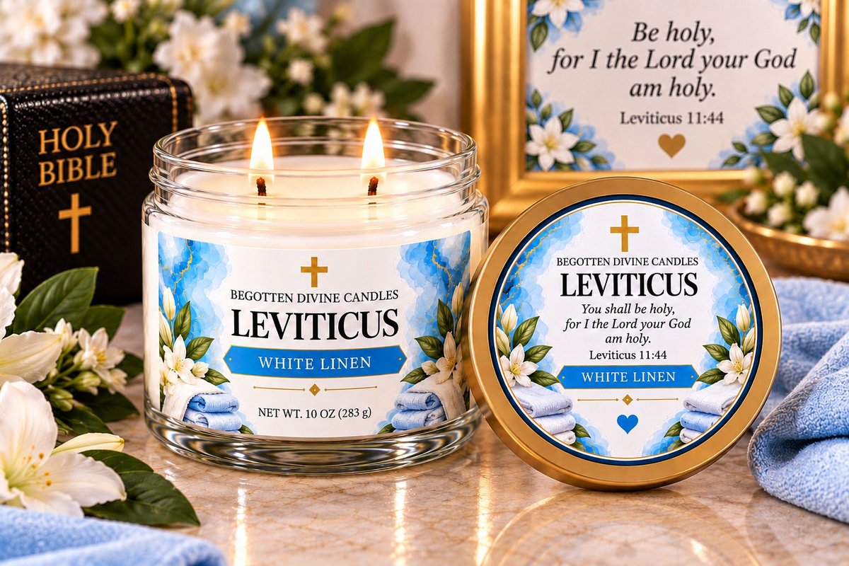 Scripture-Inspired Candles | Soy Wax | Double Wick 10 oz