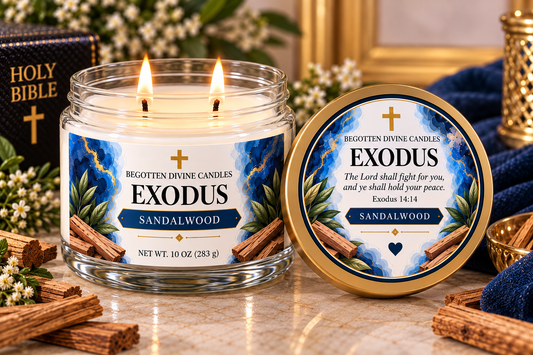 Scripture-Inspired Candles | Soy Wax | Double Wick 10 oz