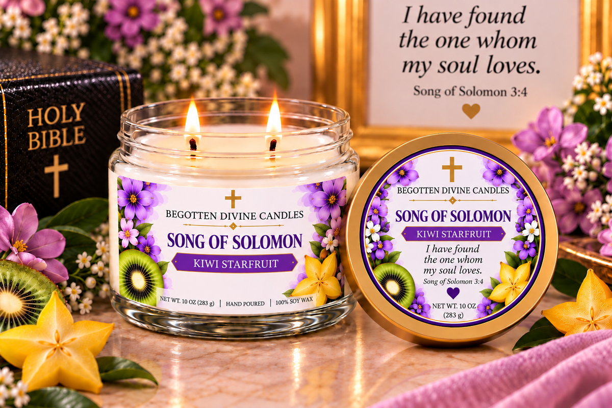 Scripture-Inspired Candles | Soy Wax | Double Wick 10 oz