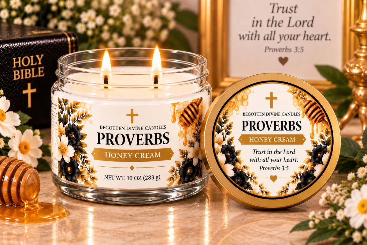 Scripture-Inspired Candles | Soy Wax | Double Wick 10 oz
