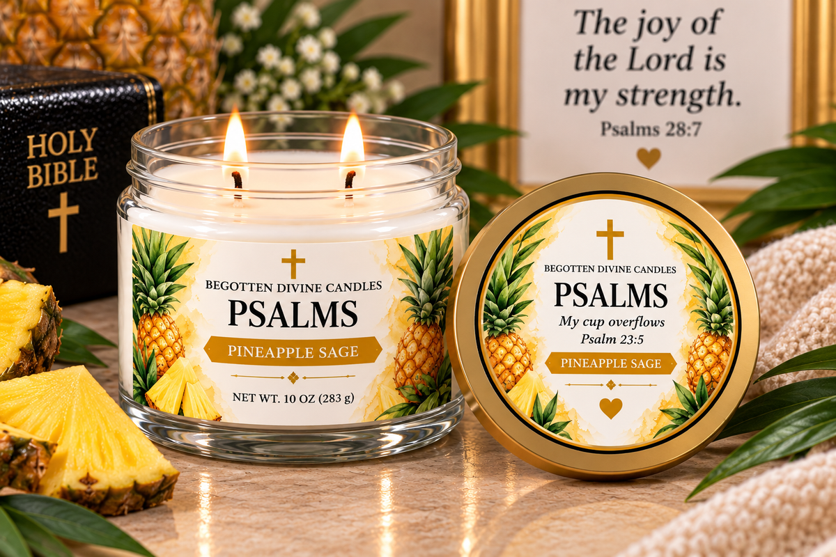Scripture-Inspired Candles | Soy Wax | Double Wick 10 oz