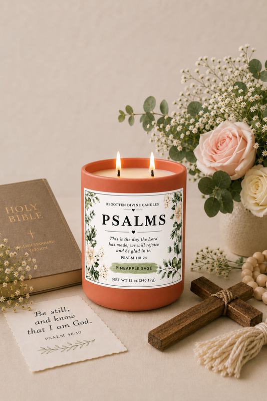 Psalms | Double Wick Soy Wax | 12 OZ Candle